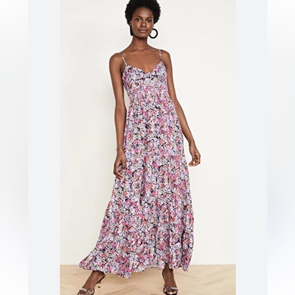Yumi Kim Ines Floral Sleeveless Dress In Rhapsody Lilac.Size S
